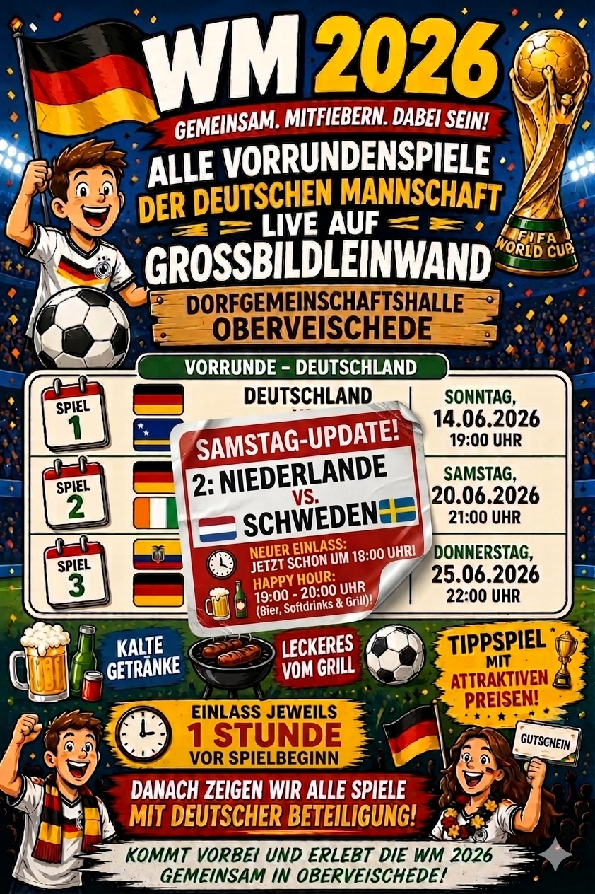 WM Studio 2026 Update Samstag